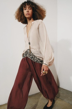 Комбинированное ожерелье с блестками- Заказать в России