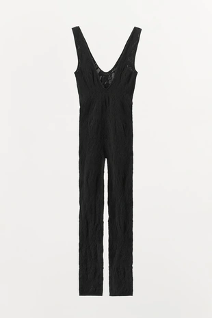 Бесшовный кружевной комбинезон- Заказать в России