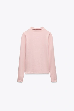 Футболка с высоким воротником- Заказать в России