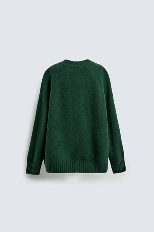 Dark green | 5755/753/529 - Zara Шерстяной кардиган GOOFY HARRY LAMBERT FOR ZARA X DISNEY