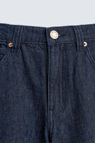 Джинсы WIDE FIT с нашивкой с силуэтом микки HARRY LAMBERT FOR ZARA X DISNEY- Заказать в России