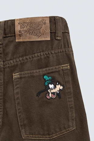 Брюки с нашивкой GOOFY HARRY LAMBERT FOR ZARA X DISNEY- Заказать в России