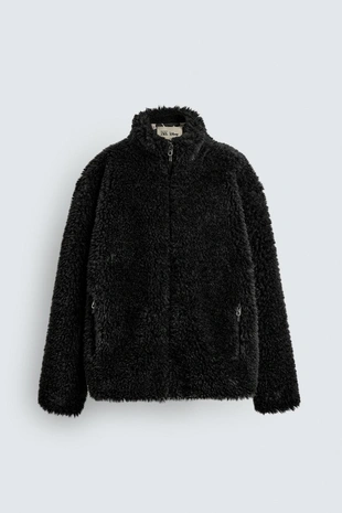 Купить Zara Куртка-бомбер из искусственного меха HARRY LAMBERT FOR ZARA X DISNEY