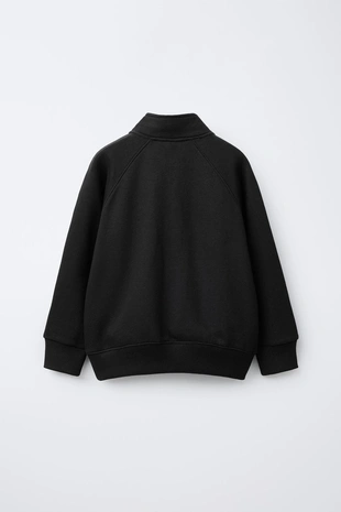 Black | 3854/801/800 - Zara Комплект толстовка на молнии и брюки-джоггеры с этикетками