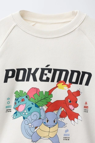 Ecru | 3854/710/712 - Zara Толстовка с принтом POKéMON ™