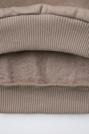 Толстовка в рубчик с воротником «клодин»- Заказать в России