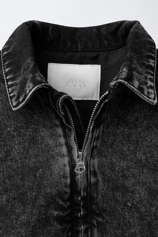 Black | 7147/559/800 - Zara Джинсовый бомбер