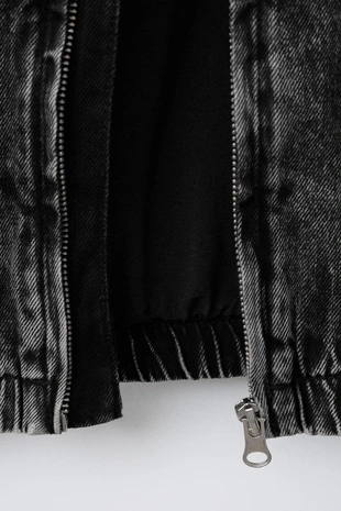 Джинсовый бомбер- Заказать в России