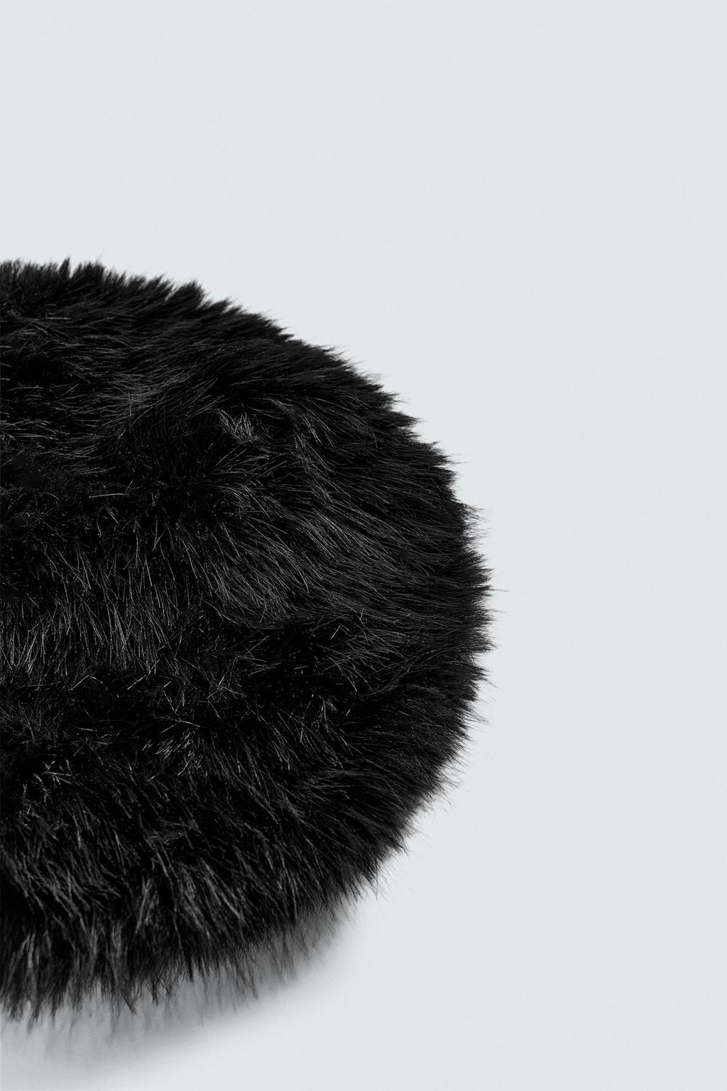 Берет из искусственного меха harry lambert для zara x disney