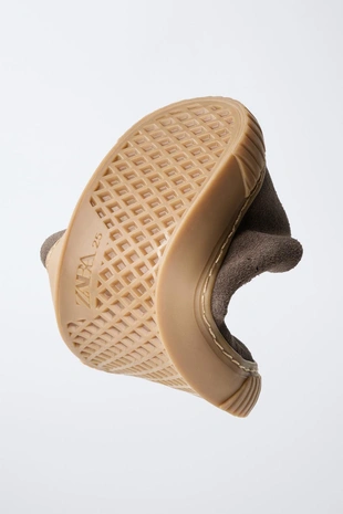 Brown | 7431/630/700 - Zara Кроссовки BAREFOOT из замшевой кожи