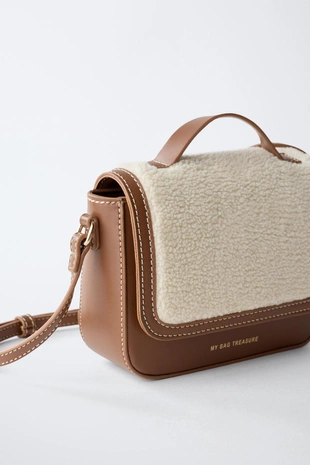 Сумка из искусственной овчины- Заказать в России