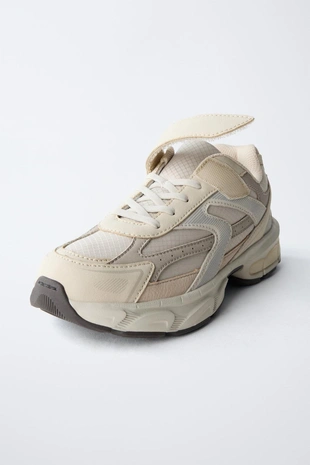 Grey | 2319/630/802 - Zara Кроссовки из разных материалов