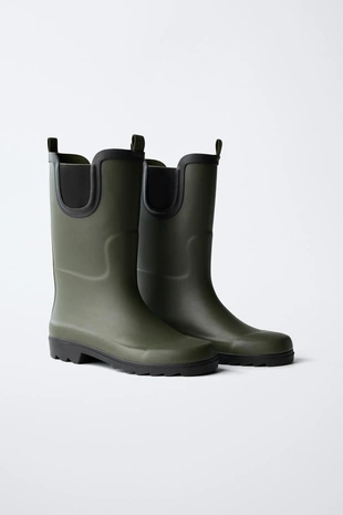 Купить Zara Высокие резиновые сапоги