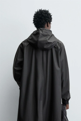 Прорезиненная парка с капюшоном- Заказать в России