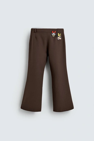 Брюки клеш с нашивками HARRY LAMBERT FOR ZARA X DISNEY- Заказать в России