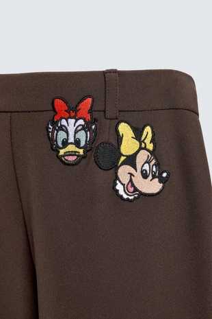 Брюки клеш с нашивками HARRY LAMBERT FOR ZARA X DISNEY- Заказать в России