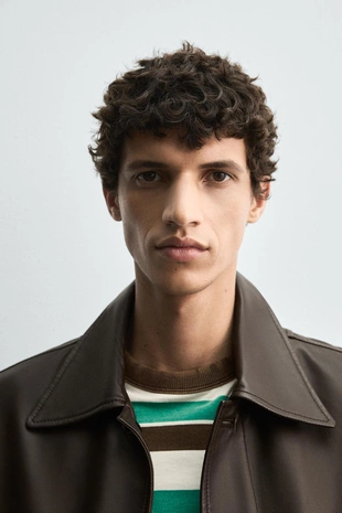 Кожаная куртка HARRY LAMBERT FOR ZARA X DISNEY- Заказать в России