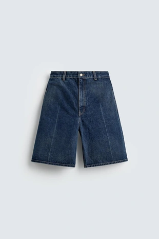 Купить Zara Джинсовые шорты-бермуды HARRY LAMBERT FOR ZARA X DISNEY