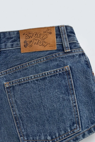 Мини-шорты деним HARRY LAMBERT FOR ZARA X DISNEY- Заказать в России