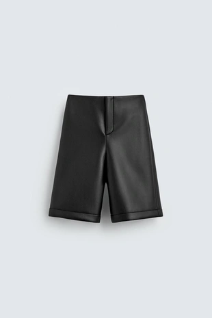 Длинные бермуды с эффектом кожи HARRY LAMBERT FOR ZARA X DISNEY- Заказать в России