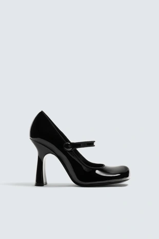 Кожаные туфли на каблуке с ремешком HARRY LAMBERT FOR ZARA X DISNEY- Заказать в России