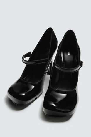 Кожаные туфли на каблуке с ремешком HARRY LAMBERT FOR ZARA X DISNEY- Заказать в России