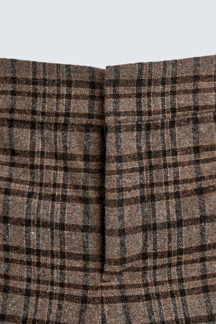 Брюки клеш в клетку HARRY LAMBERT FOR ZARA X DISNEY- Заказать в России