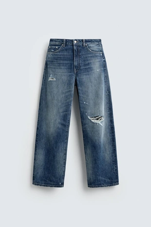 Купить Zara Джинсы-багги со средней посадкой HARRY LAMBERT FOR ZARA X DISNEY