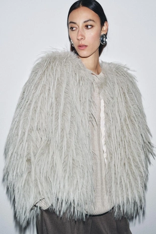 Пальто из искусственного меха — ZW COLLECTION- Заказать в России