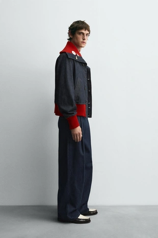 Джинсовая куртка в рубчик HARRY LAMBERT FOR ZARA X DISNEY- Заказать в России