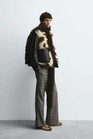 Куртка из искусственной кожи с контрастной отделкой HARRY LAMBERT FOR ZARA X DISNEY- Заказать в России