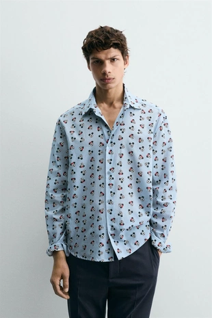 Рубашка MINNIE + MICKEY MOUSE HARRY LAMBERT для ZARA X DISNEY- Заказать в России