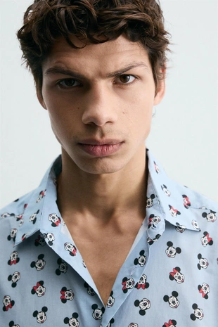 Рубашка MINNIE + MICKEY MOUSE HARRY LAMBERT для ZARA X DISNEY- Заказать в России