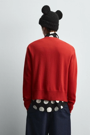 Кардиган с нашивкой MINNIE MOUSE HARRY LAMBERT для ZARA X DISNEY- Заказать в России