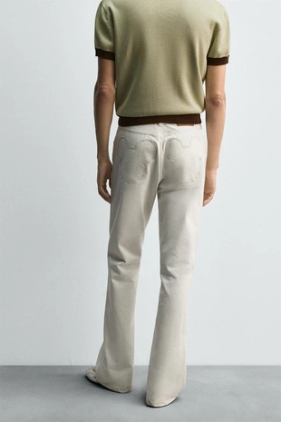 Oyster-white | 6045/302/251 - Zara Джинсы клеш HARRY LAMBERT FOR ZARA X DISNEY