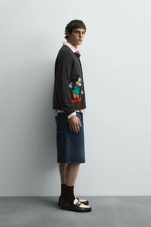 Шерстяной кардиган MICKEY MOUSE HARRY LAMBERT для ZARA X DISNEY- Заказать в России