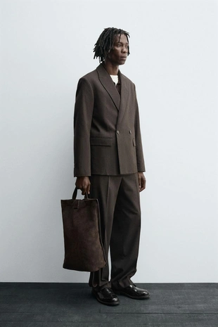 Двубортный блейзер из шерсти- Заказать в России