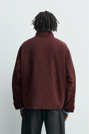 Куртка свободного кроя с карманами- Заказать в России