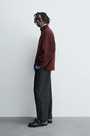 Куртка свободного кроя с карманами- Заказать в России