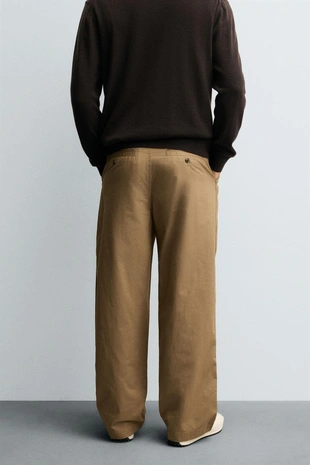 Брюки чинос RELAXED FIT со складками- Заказать в России