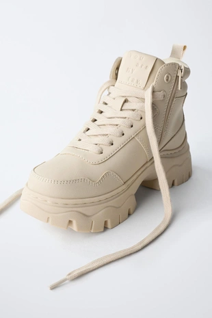 Ecru White | 2208/630/002 - Zara Спортивные ботинки с объемной подошвой
