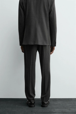 Black | 6608/791/800 - Zara Костюмные брюки с шерстью
