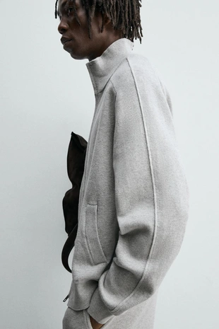 Кардиган на молнии- Заказать в России