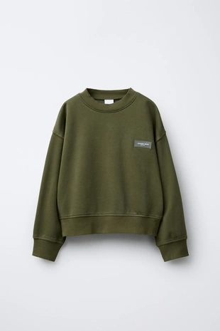 Купить Zara Комплект из толстовки и брюк-джоггеров карго с нашивкой