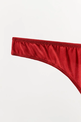 Трусы-танга с шелковой текстурой- Заказать в России