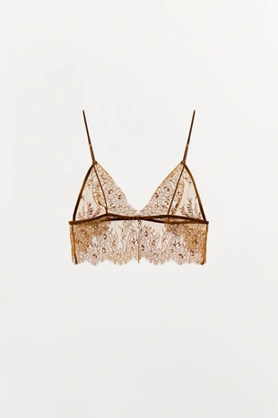 Треугольный кружевной бралетт- Заказать в России