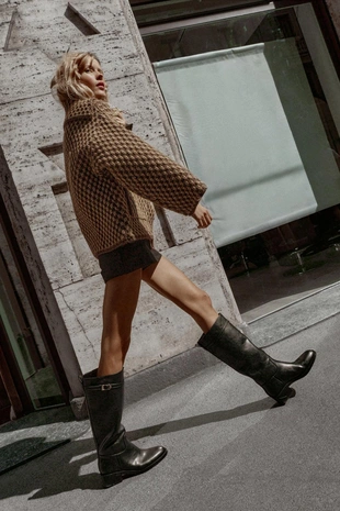 Жокейские сапоги с пряжкой- Заказать в России