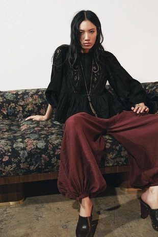 Блуза в романтическом стиле с вышивкой — ZW COLLECTION- Заказать в России