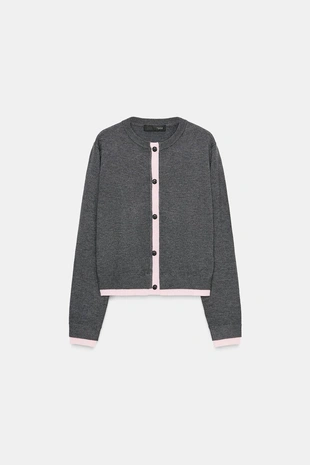 Комбинированный кардиган- Заказать в России