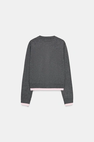 Комбинированный кардиган- Заказать в России